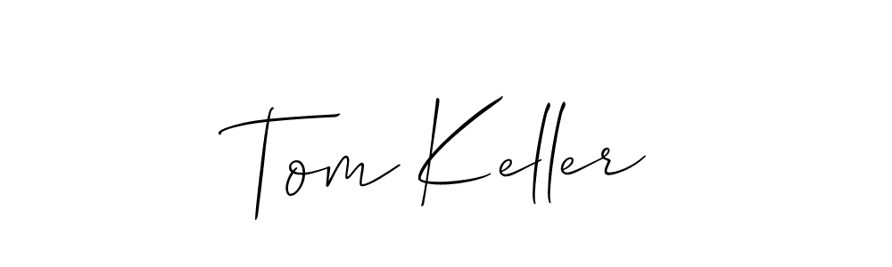 How to make Tom Keller name signature. Use Allison_Script style for creating short signs online. This is the latest handwritten sign. Tom Keller signature style 2 images and pictures png