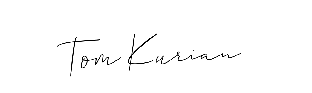 How to make Tom Kurian signature? Allison_Script is a professional autograph style. Create handwritten signature for Tom Kurian name. Tom Kurian signature style 2 images and pictures png