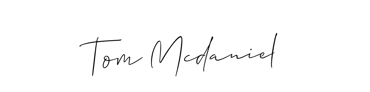 The best way (Allison_Script) to make a short signature is to pick only two or three words in your name. The name Tom Mcdaniel include a total of six letters. For converting this name. Tom Mcdaniel signature style 2 images and pictures png