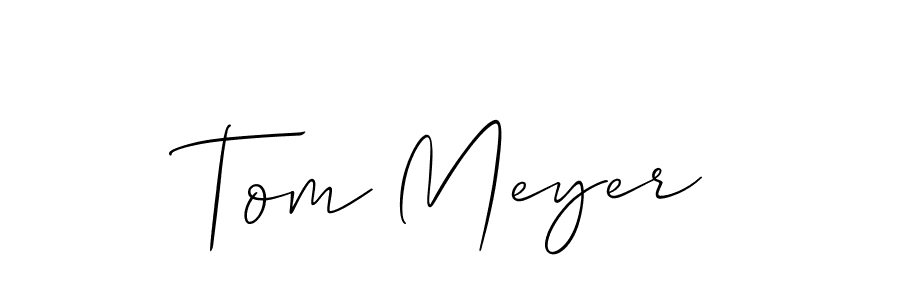 How to Draw Tom Meyer signature style? Allison_Script is a latest design signature styles for name Tom Meyer. Tom Meyer signature style 2 images and pictures png