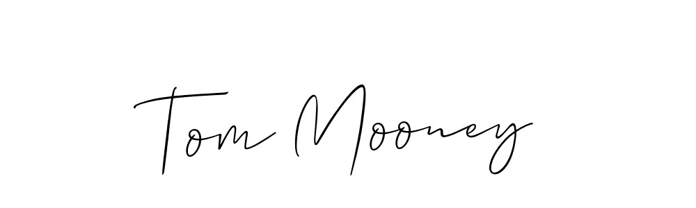 Make a beautiful signature design for name Tom Mooney. With this signature (Allison_Script) style, you can create a handwritten signature for free. Tom Mooney signature style 2 images and pictures png