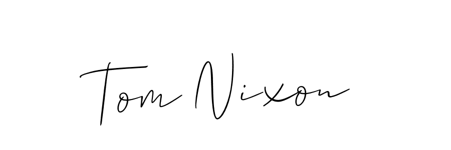 How to make Tom Nixon name signature. Use Allison_Script style for creating short signs online. This is the latest handwritten sign. Tom Nixon signature style 2 images and pictures png