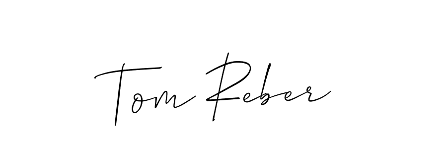 Allison_Script is a professional signature style that is perfect for those who want to add a touch of class to their signature. It is also a great choice for those who want to make their signature more unique. Get Tom Reber name to fancy signature for free. Tom Reber signature style 2 images and pictures png