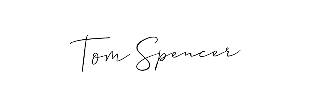 Tom Spencer stylish signature style. Best Handwritten Sign (Allison_Script) for my name. Handwritten Signature Collection Ideas for my name Tom Spencer. Tom Spencer signature style 2 images and pictures png