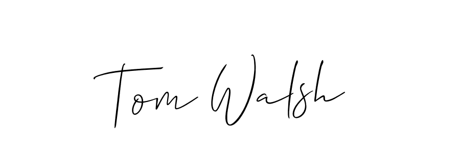 Best and Professional Signature Style for Tom Walsh. Allison_Script Best Signature Style Collection. Tom Walsh signature style 2 images and pictures png