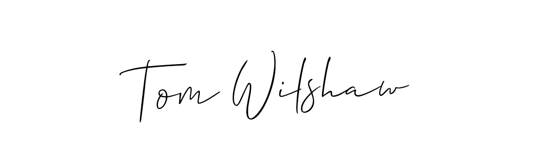 Also we have Tom Wilshaw name is the best signature style. Create professional handwritten signature collection using Allison_Script autograph style. Tom Wilshaw signature style 2 images and pictures png