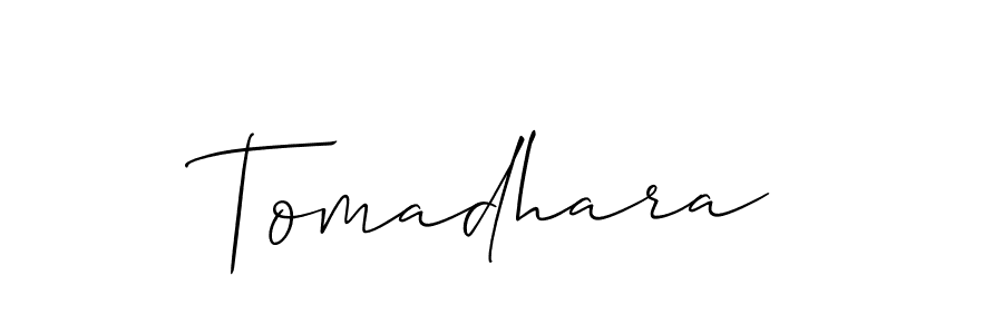 Also we have Tomadhara name is the best signature style. Create professional handwritten signature collection using Allison_Script autograph style. Tomadhara signature style 2 images and pictures png