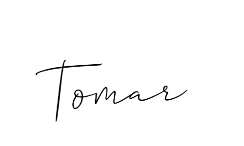 Tomar stylish signature style. Best Handwritten Sign (Allison_Script) for my name. Handwritten Signature Collection Ideas for my name Tomar. Tomar signature style 2 images and pictures png