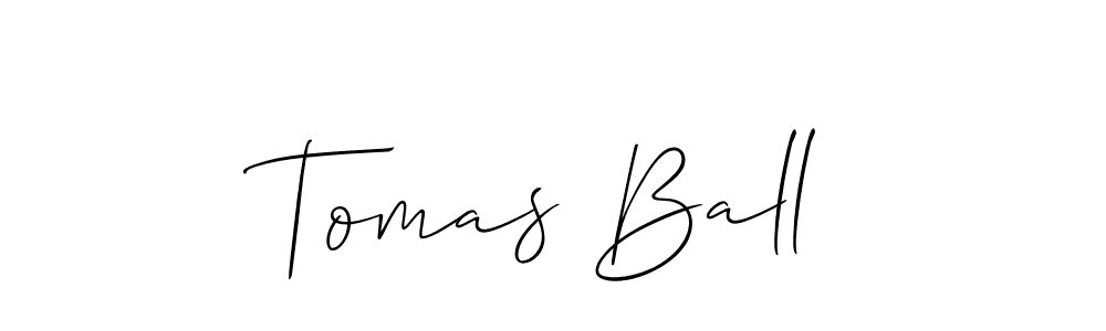 How to make Tomas Ball signature? Allison_Script is a professional autograph style. Create handwritten signature for Tomas Ball name. Tomas Ball signature style 2 images and pictures png