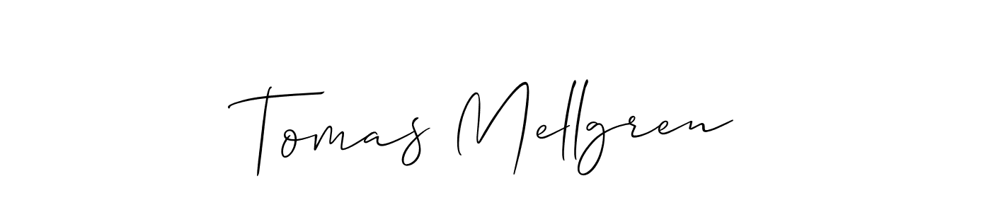 Make a beautiful signature design for name Tomas Mellgren. With this signature (Allison_Script) style, you can create a handwritten signature for free. Tomas Mellgren signature style 2 images and pictures png