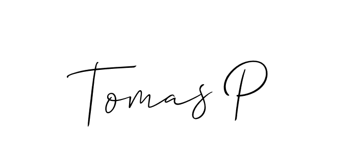 Best and Professional Signature Style for Tomas P. Allison_Script Best Signature Style Collection. Tomas P signature style 2 images and pictures png