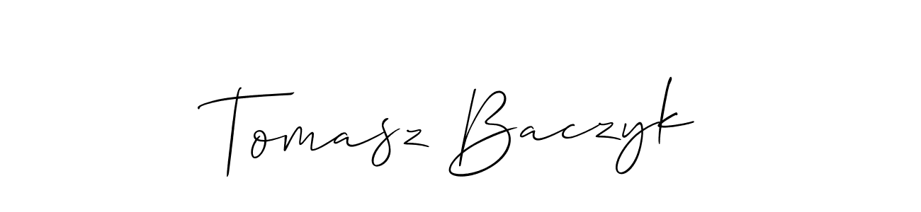 Similarly Allison_Script is the best handwritten signature design. Signature creator online .You can use it as an online autograph creator for name Tomasz Baczyk. Tomasz Baczyk signature style 2 images and pictures png