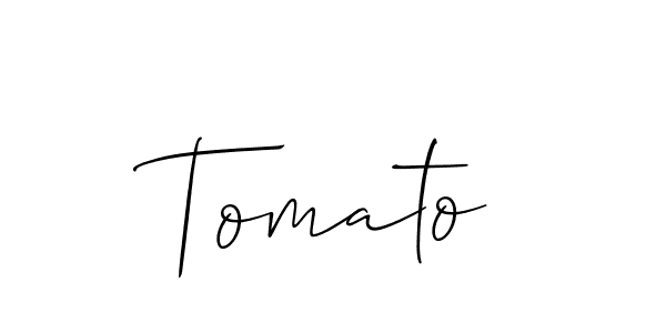 Also we have Tomato name is the best signature style. Create professional handwritten signature collection using Allison_Script autograph style. Tomato signature style 2 images and pictures png