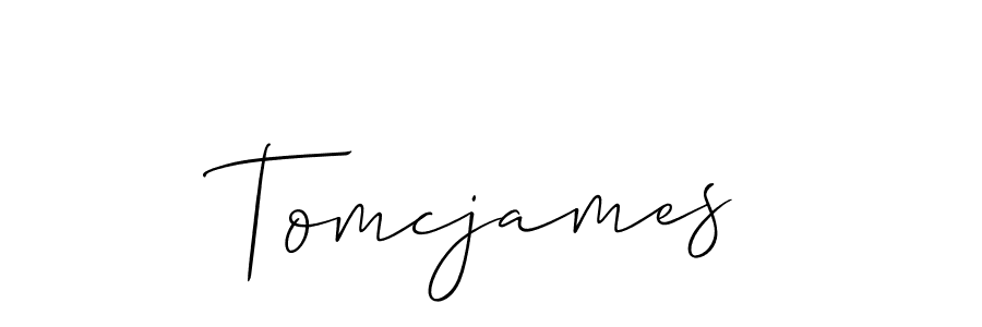 Design your own signature with our free online signature maker. With this signature software, you can create a handwritten (Allison_Script) signature for name Tomcjames. Tomcjames signature style 2 images and pictures png