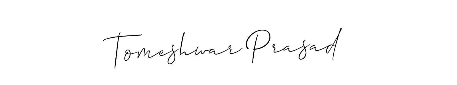 Best and Professional Signature Style for Tomeshwar Prasad. Allison_Script Best Signature Style Collection. Tomeshwar Prasad signature style 2 images and pictures png