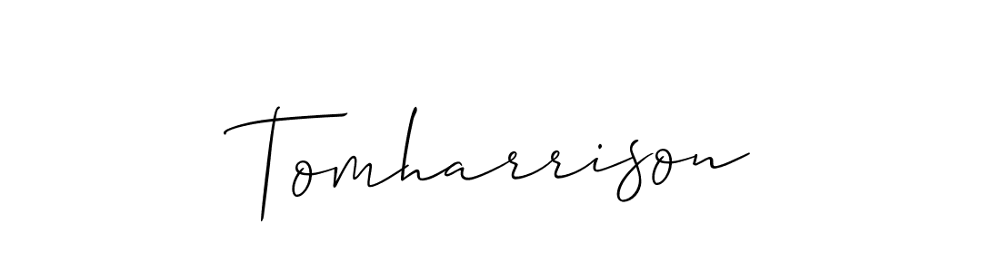 You should practise on your own different ways (Allison_Script) to write your name (Tomharrison) in signature. don't let someone else do it for you. Tomharrison signature style 2 images and pictures png