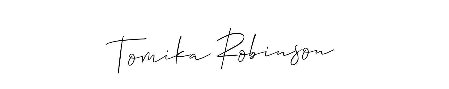 You can use this online signature creator to create a handwritten signature for the name Tomika Robinson. This is the best online autograph maker. Tomika Robinson signature style 2 images and pictures png