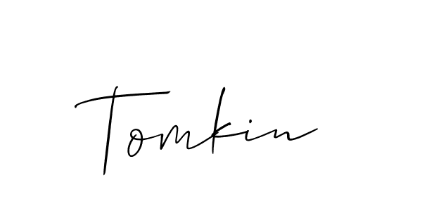 Also You can easily find your signature by using the search form. We will create Tomkin name handwritten signature images for you free of cost using Allison_Script sign style. Tomkin signature style 2 images and pictures png