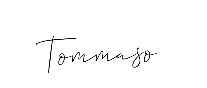 Allison_Script is a professional signature style that is perfect for those who want to add a touch of class to their signature. It is also a great choice for those who want to make their signature more unique. Get Tommaso name to fancy signature for free. Tommaso signature style 2 images and pictures png