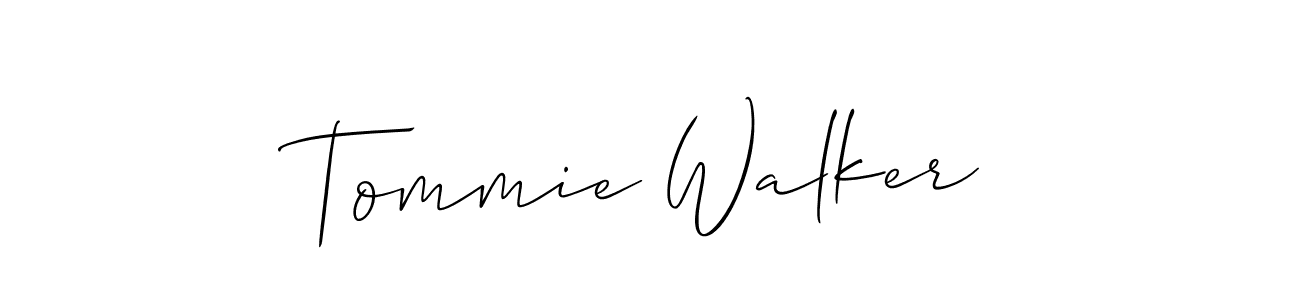 Make a beautiful signature design for name Tommie Walker. With this signature (Allison_Script) style, you can create a handwritten signature for free. Tommie Walker signature style 2 images and pictures png