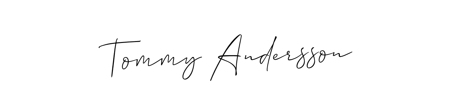 Also we have Tommy Andersson name is the best signature style. Create professional handwritten signature collection using Allison_Script autograph style. Tommy Andersson signature style 2 images and pictures png