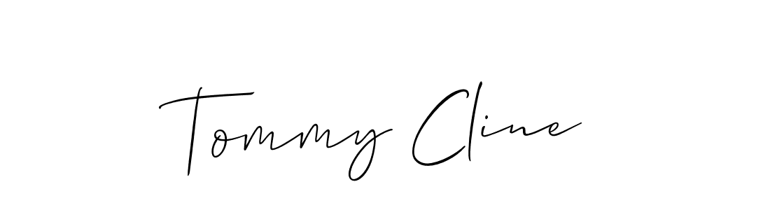 Create a beautiful signature design for name Tommy Cline. With this signature (Allison_Script) fonts, you can make a handwritten signature for free. Tommy Cline signature style 2 images and pictures png