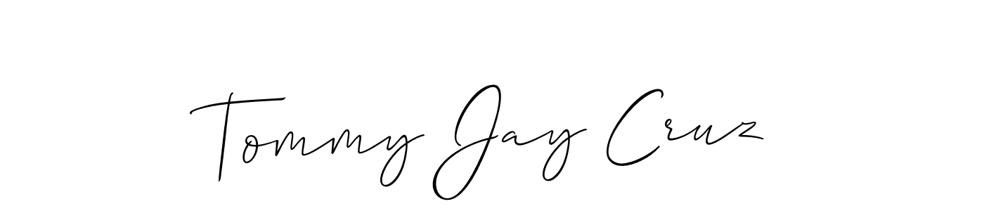 Similarly Allison_Script is the best handwritten signature design. Signature creator online .You can use it as an online autograph creator for name Tommy Jay Cruz. Tommy Jay Cruz signature style 2 images and pictures png