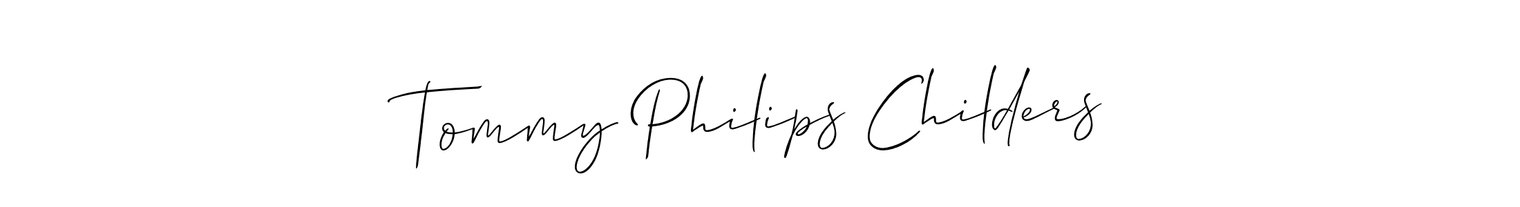 How to make Tommy Philips Childers signature? Allison_Script is a professional autograph style. Create handwritten signature for Tommy Philips Childers name. Tommy Philips Childers signature style 2 images and pictures png