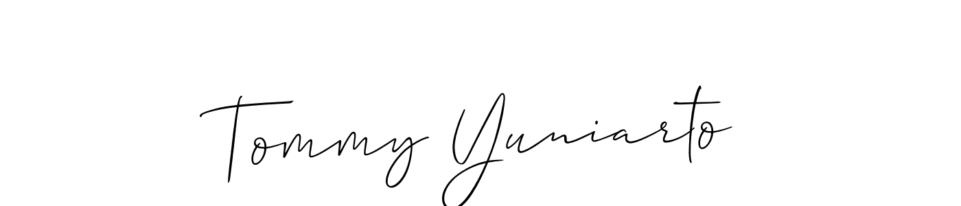 Once you've used our free online signature maker to create your best signature Allison_Script style, it's time to enjoy all of the benefits that Tommy Yuniarto name signing documents. Tommy Yuniarto signature style 2 images and pictures png