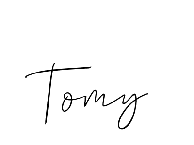 The best way (Allison_Script) to make a short signature is to pick only two or three words in your name. The name Tomy include a total of six letters. For converting this name. Tomy signature style 2 images and pictures png