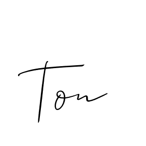 Ton stylish signature style. Best Handwritten Sign (Allison_Script) for my name. Handwritten Signature Collection Ideas for my name Ton. Ton signature style 2 images and pictures png