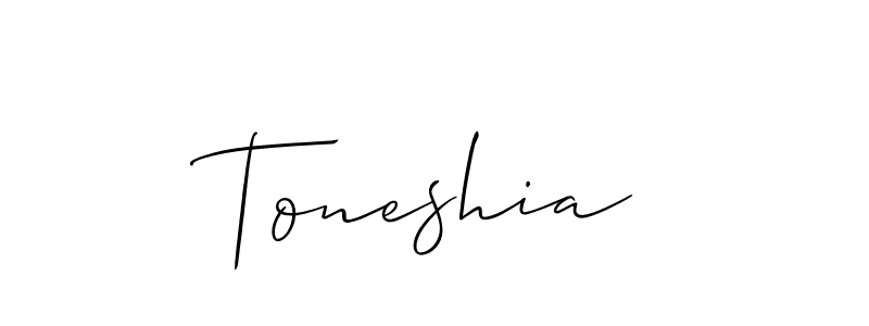 You can use this online signature creator to create a handwritten signature for the name Toneshia. This is the best online autograph maker. Toneshia signature style 2 images and pictures png