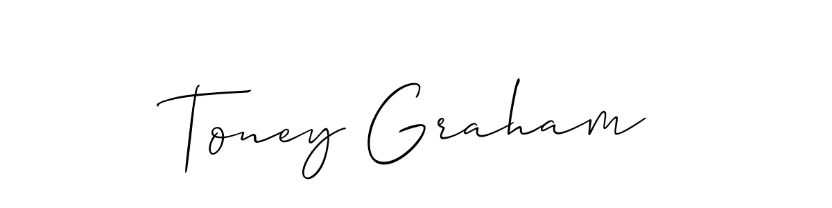 Make a beautiful signature design for name Toney Graham. Use this online signature maker to create a handwritten signature for free. Toney Graham signature style 2 images and pictures png