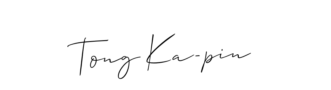 Tong Ka-pin stylish signature style. Best Handwritten Sign (Allison_Script) for my name. Handwritten Signature Collection Ideas for my name Tong Ka-pin. Tong Ka-pin signature style 2 images and pictures png