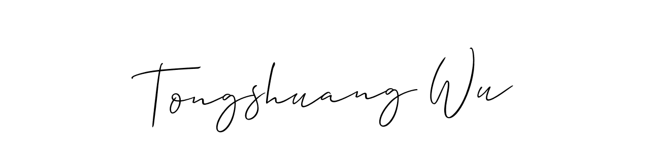 Also we have Tongshuang Wu name is the best signature style. Create professional handwritten signature collection using Allison_Script autograph style. Tongshuang Wu signature style 2 images and pictures png
