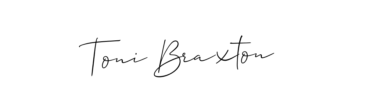 Similarly Allison_Script is the best handwritten signature design. Signature creator online .You can use it as an online autograph creator for name Toni Braxton. Toni Braxton signature style 2 images and pictures png