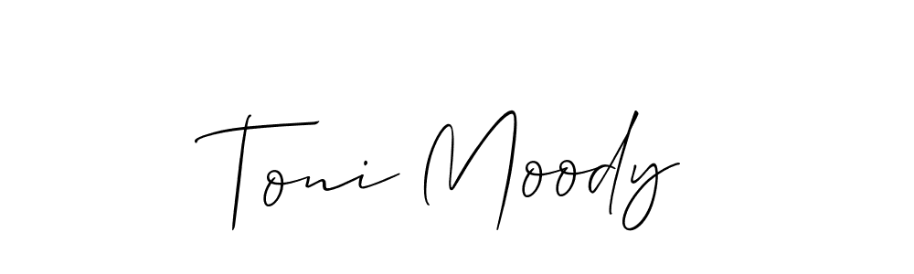 Make a beautiful signature design for name Toni Moody. Use this online signature maker to create a handwritten signature for free. Toni Moody signature style 2 images and pictures png