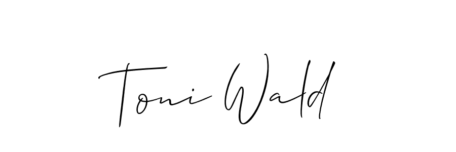 You can use this online signature creator to create a handwritten signature for the name Toni Wald. This is the best online autograph maker. Toni Wald signature style 2 images and pictures png