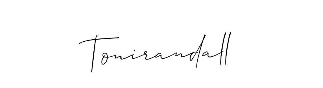 Also You can easily find your signature by using the search form. We will create Tonirandall name handwritten signature images for you free of cost using Allison_Script sign style. Tonirandall signature style 2 images and pictures png