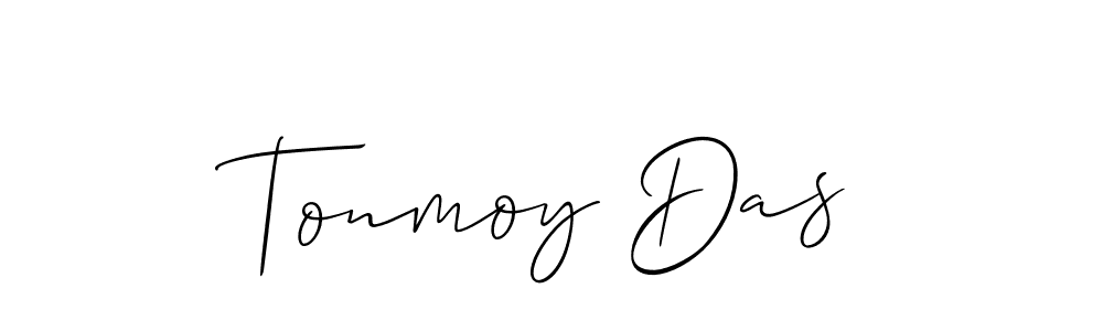 How to make Tonmoy Das name signature. Use Allison_Script style for creating short signs online. This is the latest handwritten sign. Tonmoy Das signature style 2 images and pictures png