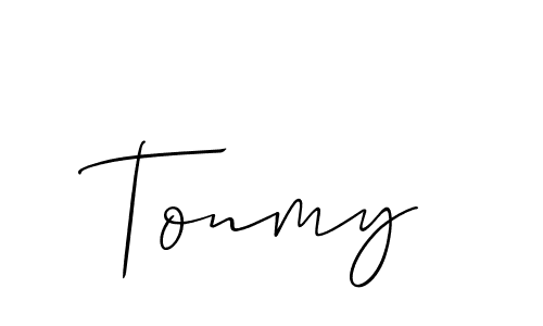 The best way (Allison_Script) to make a short signature is to pick only two or three words in your name. The name Tonmy include a total of six letters. For converting this name. Tonmy signature style 2 images and pictures png