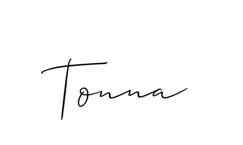 How to Draw Tonna signature style? Allison_Script is a latest design signature styles for name Tonna. Tonna signature style 2 images and pictures png