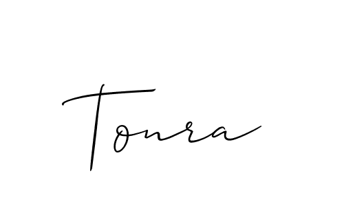 Design your own signature with our free online signature maker. With this signature software, you can create a handwritten (Allison_Script) signature for name Tonra. Tonra signature style 2 images and pictures png