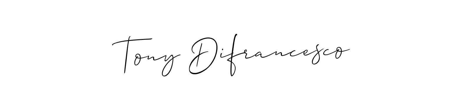 Best and Professional Signature Style for Tony Difrancesco. Allison_Script Best Signature Style Collection. Tony Difrancesco signature style 2 images and pictures png