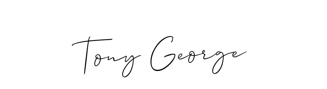 Make a short Tony George signature style. Manage your documents anywhere anytime using Allison_Script. Create and add eSignatures, submit forms, share and send files easily. Tony George signature style 2 images and pictures png