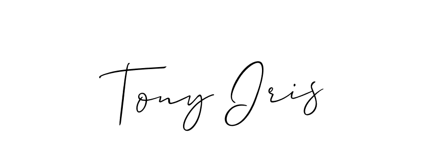 Check out images of Autograph of Tony Iris name. Actor Tony Iris Signature Style. Allison_Script is a professional sign style online. Tony Iris signature style 2 images and pictures png