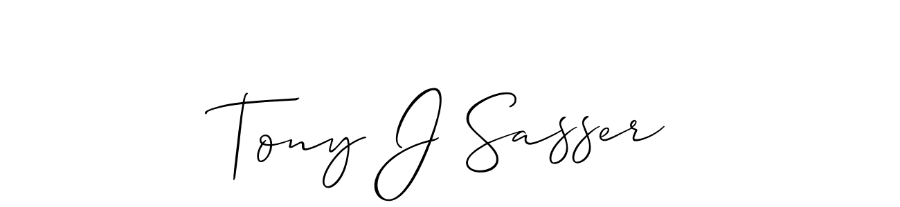 if you are searching for the best signature style for your name Tony J Sasser. so please give up your signature search. here we have designed multiple signature styles  using Allison_Script. Tony J Sasser signature style 2 images and pictures png