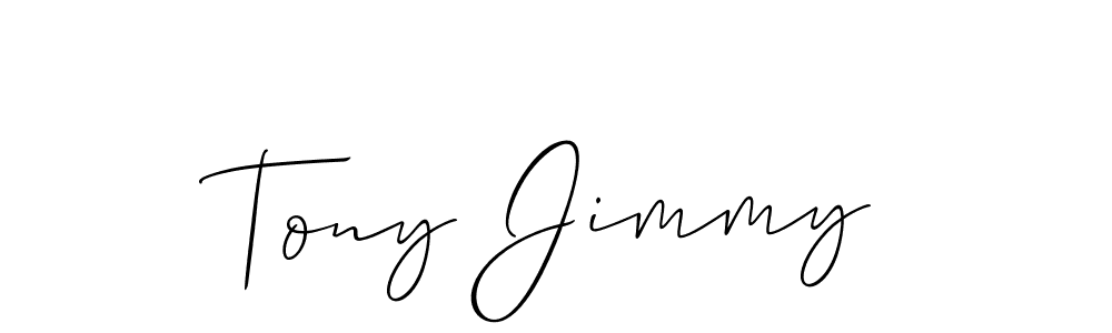How to make Tony Jimmy signature? Allison_Script is a professional autograph style. Create handwritten signature for Tony Jimmy name. Tony Jimmy signature style 2 images and pictures png