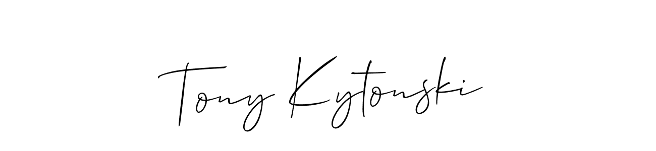 Also we have Tony Kytonski name is the best signature style. Create professional handwritten signature collection using Allison_Script autograph style. Tony Kytonski signature style 2 images and pictures png