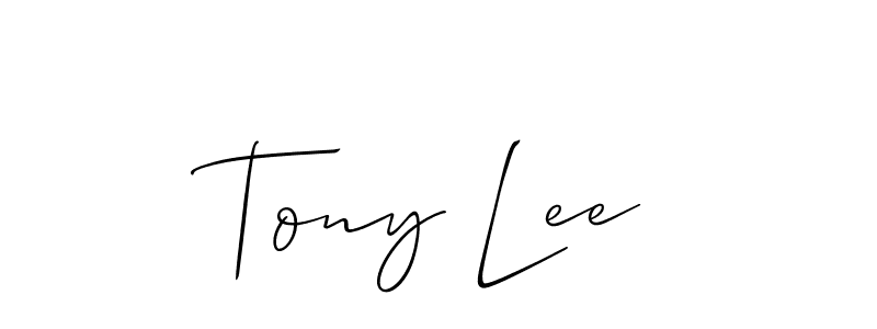 if you are searching for the best signature style for your name Tony Lee. so please give up your signature search. here we have designed multiple signature styles  using Allison_Script. Tony Lee signature style 2 images and pictures png